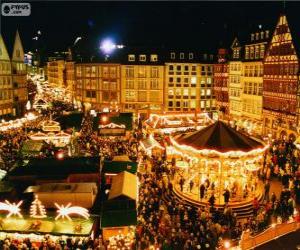 yapboz Frankfurt Noel pazarı